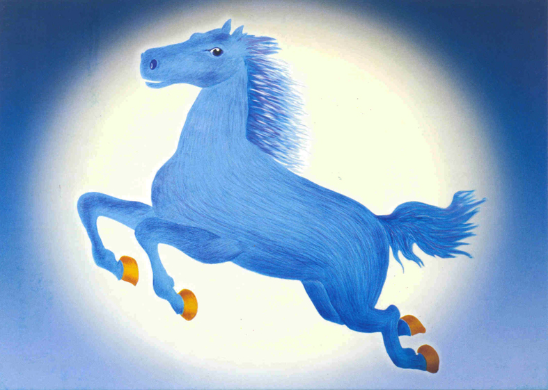 Cavalo azul - Mearas Escola de Xadrez